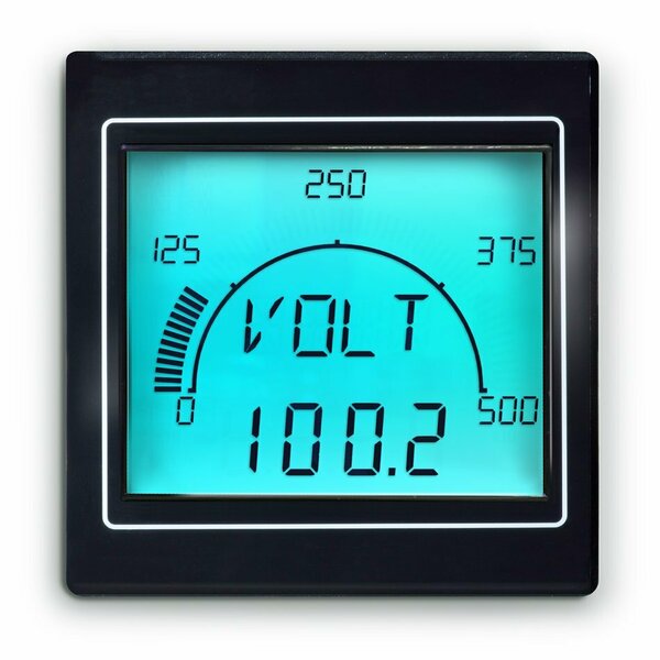 Trumeter VOLT, AMP, FREQ, PWR, MOD TCP/IP Panel Meter APM-MAX-M21-PU-4B